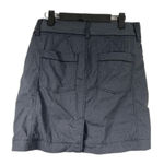 Athleta  Passage Mini Skirt Womens 6 Gray Denim Look Double Button Stretch Photo 5