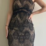 Lulus Black Lace Casual Going Out Dress Photo 0