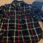 Skies Are Blue  plaid button down L Photo 2