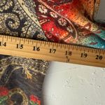 Amma Design Dress M Medium Paisley Floral Print Made in LA Colorful Unique Boho Black Photo 6