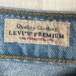 Levi's Levi’s 501 Button Fly Jeans Sz 26 Blue Wavy Design Straight or Tapered Leg Photo 10