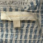 Love Shack Fancy  Women’s Size S Maritime Blue White Seersucker Wallace Crop Top Photo 6