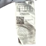 Guess  Ribbed V Neck T Shirt Light Blue Striped Short Sleeve Women's Size L Photo 5