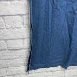 Vintage Original TY Wear Sleeveless Denim Dress Size 18 Midi Jumper Tie Belt New Blue Photo 5