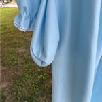 Blue Ruffled Nightgown with Butterfly Embroidery Size M Photo 10