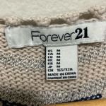 Forever 21 Vintage Y2K Striped Knit Sweater Tank Top Size Medium Cream Brown Photo 2