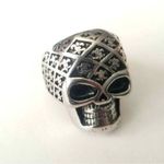 New stainless steel skull biker ring size‎ 14 Silver Photo 1