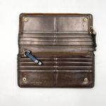 Henri Bendel Patchwork Snake Embossed Leather Wallet Clutch Photo 3