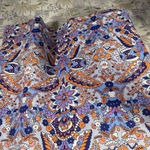 Talbots  Multicolor Paisley Print Shirt Dress 3/4 Sleeve Stretch‎ Travel Chic M Photo 2