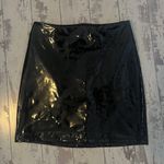 SheIn vinyl mini skirt  Photo 0