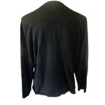 Mercer Street Studio Hand Embroidered Christmas Vintage Black Button Down Cardig Size L Photo 2