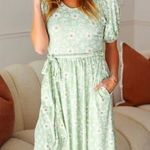 Boutique Floral Sash Belt Dress Photo 1