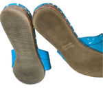 White Stag  Blue and White Polka Dot Sandals Photo 4