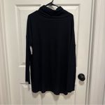 BP  Nordstrom Solid Black Cowl Turtle Neck Knit Long Sleeve Casual Top Size Large Photo 1