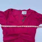 Anthropologie Aureta Elegant Pink Pleated Dress M Photo 5