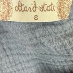 Altar'd State Altar’d state powder baby blue gauze linen babydoll top Photo 3