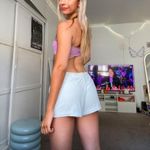 juicy couture true vintage y2k 2000s velour velvet mint green terry cloth lounge shorts Photo 6