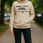 Blue 84 Small Town Girl Up North Michigan Hoodie Sweatshirt Pullover Women's Large Photo 0