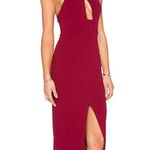 Toby Heart Ginger Wine colored front cross maxi dress in size XS Photo 2