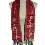 Rising international boho hippie chic bright scarf Red Photo 0