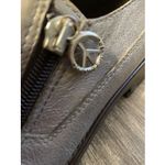 Donald Pliner DONALD J PLINER SPORT Women's Uzip gray silver leather lug sole loafer, 7.5M Photo 1