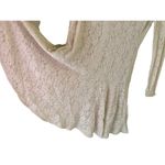 Gianni Bini  Lace Overlay Fit and Flare Ivory Cream midi mini long sleeve dress Photo 7