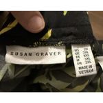 Susan Graver  Womens 2X Green Floral‎ Liquid Knit Cropped Pants Pockets Resort Photo 2