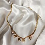 Custom Gold Name Necklace 18 Inches Photo 0