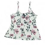 Nanette Lepore White Floral Cami Size Small Tank Photo 0