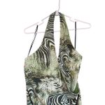 Motel Rocks Yubila Mini Dress In Mesh Cheetah Green Size XL Photo 6
