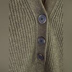 Madewell Henley Sweater Dress in Olive Green Knit Pullover MB424 Size XS Photo 7