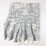 Derek Lam 10 Crosby Blue Tweed Ruffled Mini Skirt Size 8 Photo 3