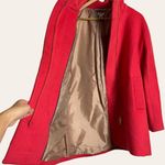 J.Crew Watermelon Pink Red Cocoon Wool Blend City Coat Size 10 Photo 2