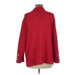 Adrienne Vittadini Classic 100% Wool Double-Breasted Peacoat Red Size M Upscale Photo 3