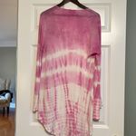 Tie Dyed Size Small Flowy Cardigan White Photo 4