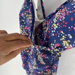 Boden Slimming One Piece‎ Blue Multicolor Floral Print Swimsuit Size 4 Photo 2