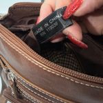 Gianni Bernini Metallic Bronze Leather Crossbody Shoulder Bag Purse Brown Photo 14