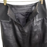 Vintage Leathers by Toby Black Leather Pencil Skirt Made in USA Size 6 Photo 5