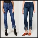 3x1 💕💕 Straight Crop Fringe Jean Button Fly High Waisted Cropped ~ Lima 27 NWT Photo 7