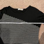 Women's (Youth/Junior) RIHANWU B & W stripe long sleeve top Black Photo 3