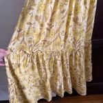 Urban Outfitters  | Yellow Floral Smocked Athena Tiered Maxi Dress | Small Photo 5