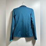 Nike Blue Fitted Long Sleeve Polo Sweatshirt Photo 1
