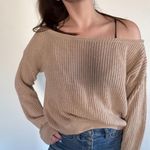 Missguided Tan Oversized Sweater Photo 0
