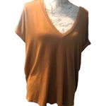 Mod Ref  Size large rust color Road curve V-neck blouse Photo 2