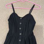 Amazon brand Black Dress with button detail Photo 3