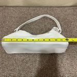 Reaction Kenneth Cole Vtg Kenneth Cole Reaction White Leather Rectangular Y2K Handbag Grunge Preppy Photo 2