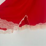 Victoria's Secret  Elegant Lightweight Red Lace Trim Chemise Slip Size L Photo 7