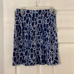 Lilly Pulitzer  Skirt size S BNWOT elastic waist length 20” blue and white design Photo 0