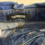 EXPRESS High Waisted Light Wash Jean Shorts Photo 2