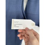 Softies Dream Knit Indigo 1/4 Quarter Zip Short Set Matching Lounge Set Small Blue Photo 2